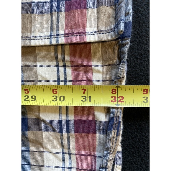 LRG Lifted Research Group Short Sleeve Button Up Flannel Shirt 2XL Hip Hop Y2K - Picture 12 of 12